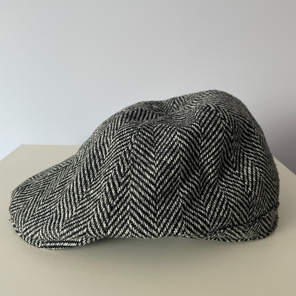Men’s Herringbone Driver Hat from Block Headwear in good condition
